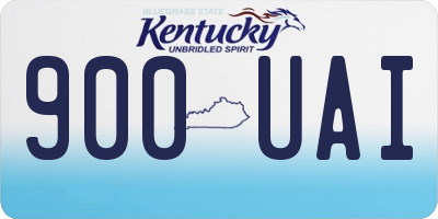 KY license plate 900UAI
