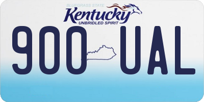 KY license plate 900UAL