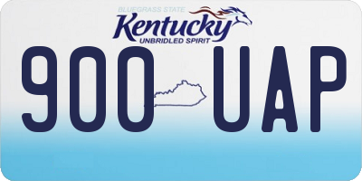 KY license plate 900UAP