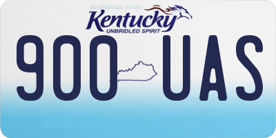 KY license plate 900UAS