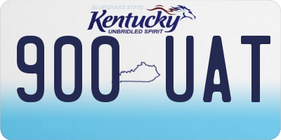 KY license plate 900UAT