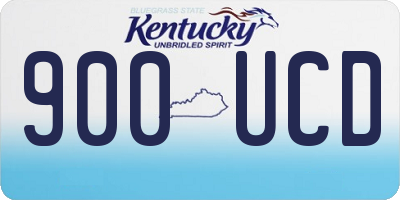 KY license plate 900UCD