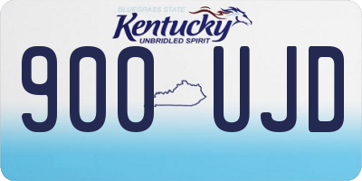 KY license plate 900UJD