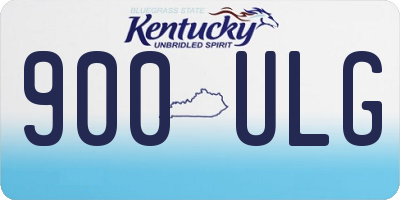 KY license plate 900ULG