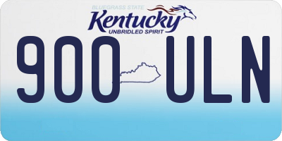 KY license plate 900ULN