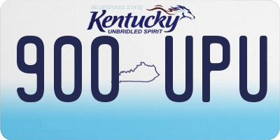 KY license plate 900UPU