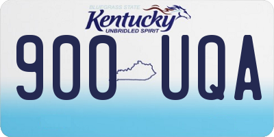 KY license plate 900UQA