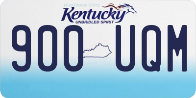 KY license plate 900UQM