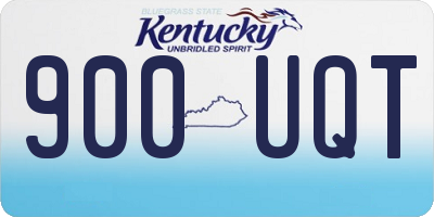 KY license plate 900UQT
