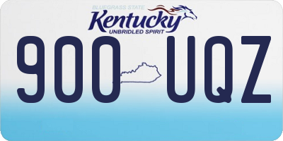 KY license plate 900UQZ