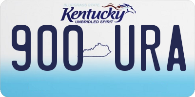 KY license plate 900URA