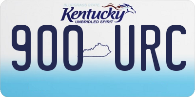 KY license plate 900URC