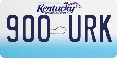 KY license plate 900URK