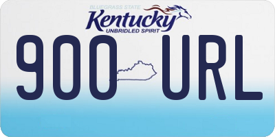 KY license plate 900URL