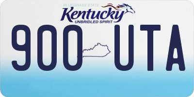 KY license plate 900UTA