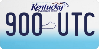 KY license plate 900UTC