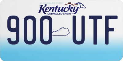 KY license plate 900UTF