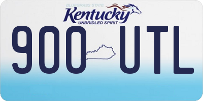 KY license plate 900UTL