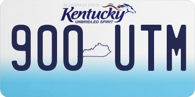 KY license plate 900UTM