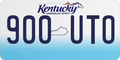 KY license plate 900UTO