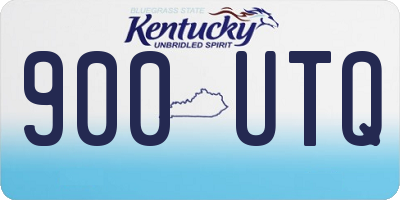 KY license plate 900UTQ