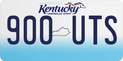 KY license plate 900UTS