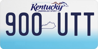KY license plate 900UTT