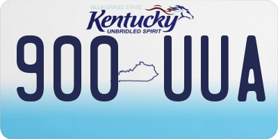KY license plate 900UUA