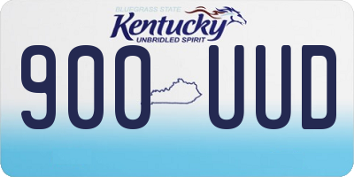 KY license plate 900UUD