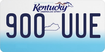KY license plate 900UUE
