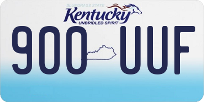 KY license plate 900UUF