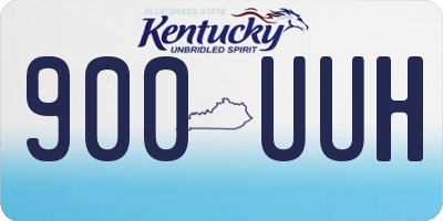 KY license plate 900UUH