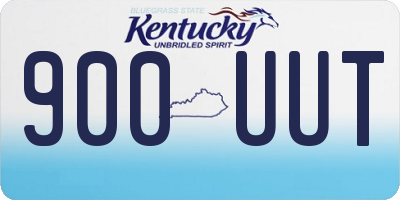 KY license plate 900UUT