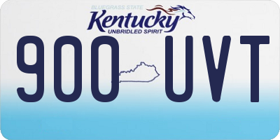 KY license plate 900UVT