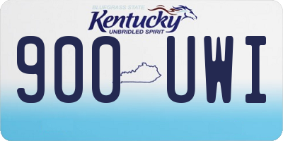 KY license plate 900UWI