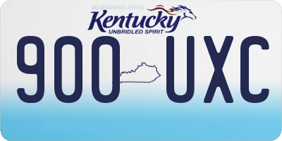 KY license plate 900UXC