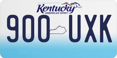 KY license plate 900UXK