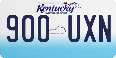 KY license plate 900UXN