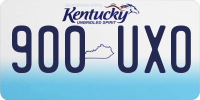 KY license plate 900UXO