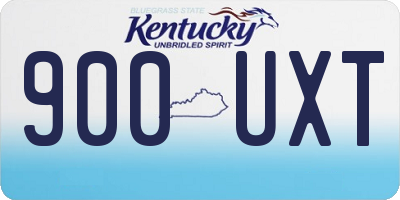 KY license plate 900UXT