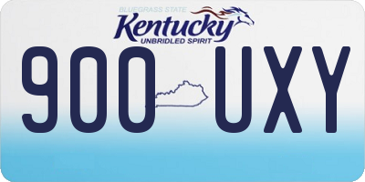 KY license plate 900UXY