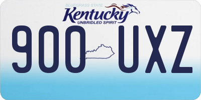 KY license plate 900UXZ