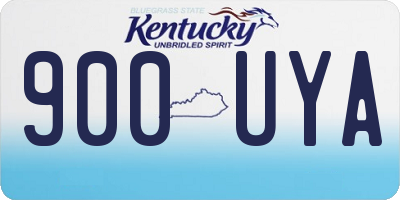 KY license plate 900UYA