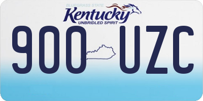 KY license plate 900UZC