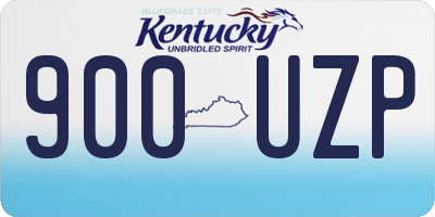 KY license plate 900UZP