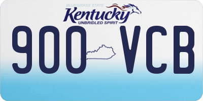 KY license plate 900VCB