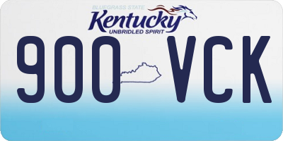 KY license plate 900VCK