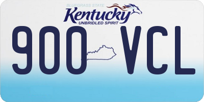 KY license plate 900VCL