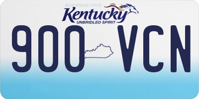 KY license plate 900VCN