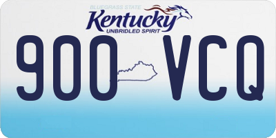 KY license plate 900VCQ